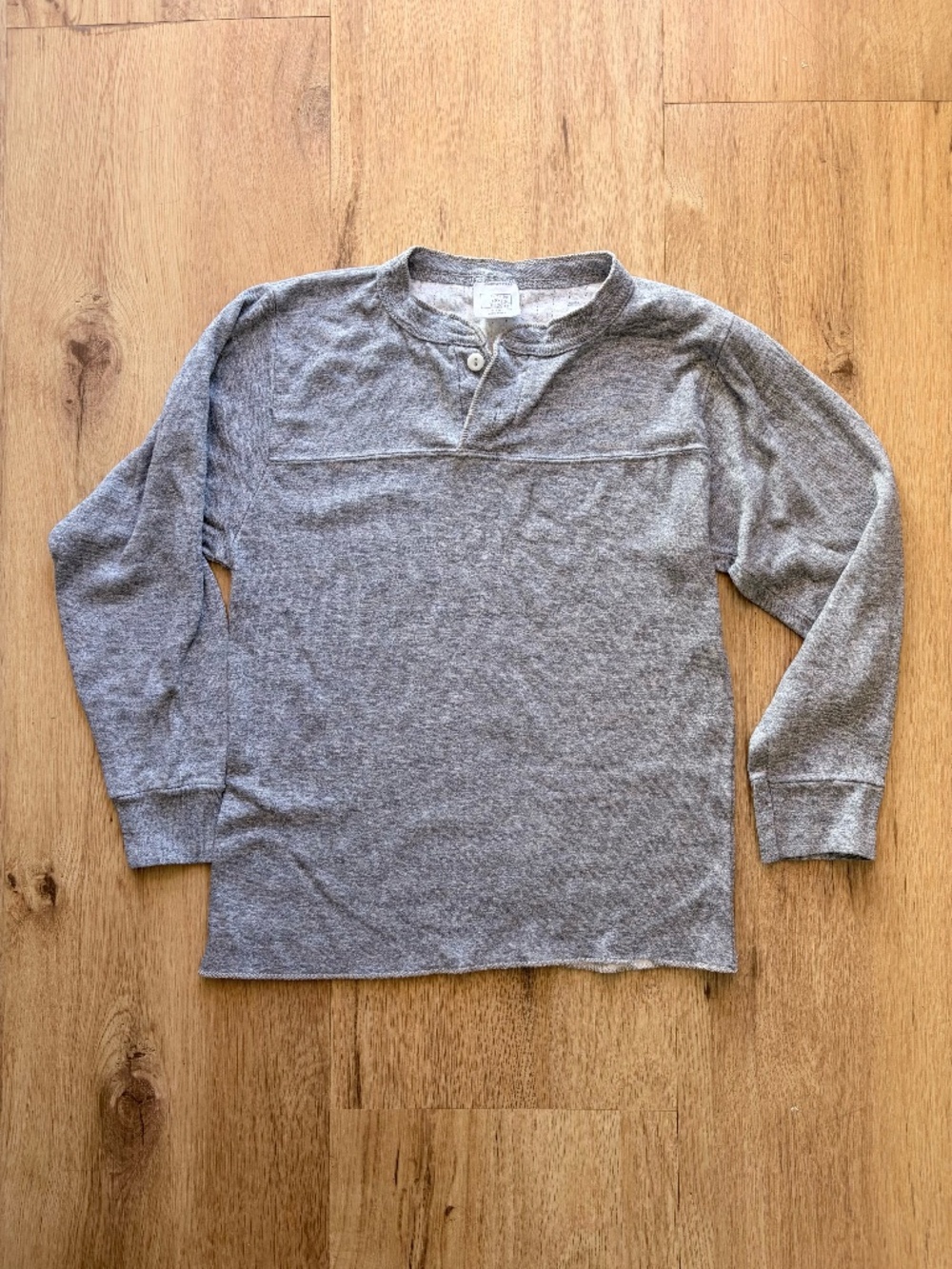 Vintage John Henry bi layer Grey long sleeve henley